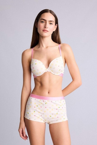 Defacto Meyve Desenli Kaplı Pedli Balenli Bra H4859ax26spwt16 Beyaz-wt16
