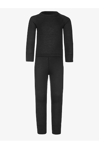 Waynap Unisex Çocuk Alt Üst Termal Takım Siyah