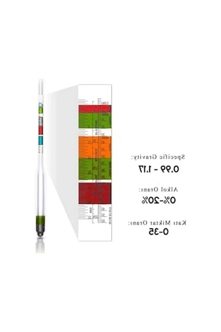 Hidrometre, 0.980-1.1160 Brix Ölçüm, Şarap Ve Bira İçin