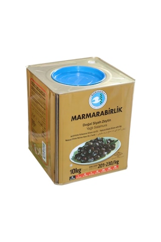 Marmarabirlik Mega 201-230 KB XL Siyah Zeytin Teneke 10 KG