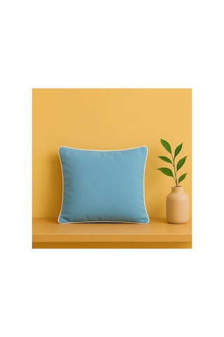 Mavi Kırlent Kılıfı 45x45 Dekoratif Modern Kırlent