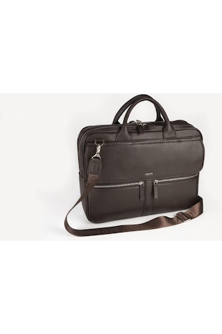 %100 Hakiki Deri Kahverengi Laptop Ve Evrak Çantası Grd6871-126832 Siyah