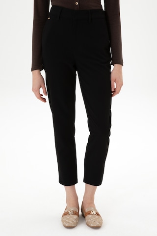 U.S. Polo Assn. Kadın Siyah Carrot High Fit Kanvas Pantolon 50316902-VR046