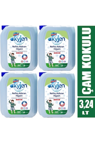 Bingo Çamaşır Suyu 3240ML Oksijenli Çam Kokulu (4 Lü Set)