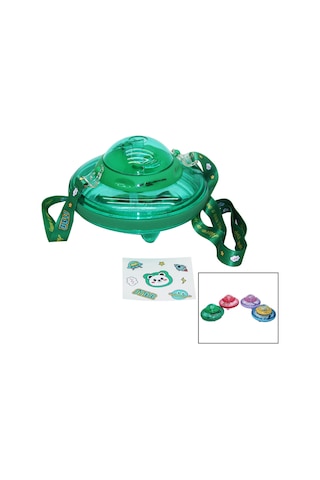 Ufo Modeli Renkli Mika Kristal Suluk Matara Pipetli - Taşıma Askılı 550ml Herhangi Bir Renk Gönderilir Diğer