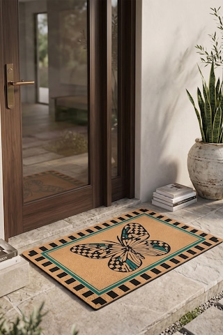 Villadia Home Textile Kapı Önü Paspası Kaymaz Taban Dekoratif Paspas Ev Giriş Antre İç Ve Dış Mekan Paspası 45x70 Cm 8ypycoco