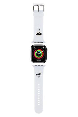 Watch 38mm Uyumlu Kordon  Lisanslı Ikonik Karl & Choupette Logolu Strap Kayış