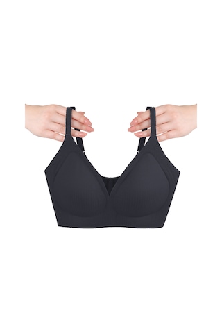 Balensiz Görünmez Fitilli Kaşkorse Çıkarılabilir Pedli Dikişsiz Sütyen 80645 Siyah