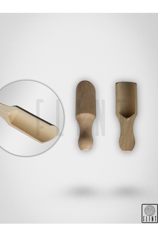 Gürgen El Yapımı Tahta Ahşap Kahve Baharat Bal Kaşığı 8,5cm 6'lı