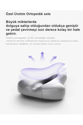 Pb-01 Beyaz Koşu Kondisyon Bisikleti Spin Bike Dikey Egzersiz Ev Koşu Bisikleti Genel