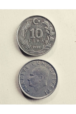 10 Lira 1986 Eski Koleksiyon Madeni Para. 10 Lira 1986 Eski Koleksiyon Madeni Para.
