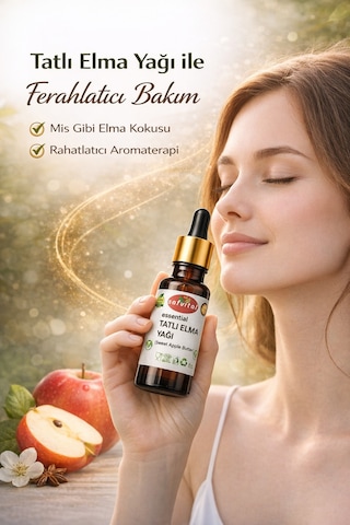 Safvital Tatlı Elma Yağı 20 Ml Aromatik Bakım Yağı Saç Ve Cilt İçin Ferahlatıcı Nemlendirici Yağ