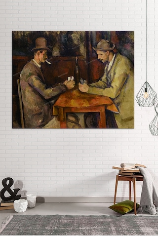 Paul Cezanne Kâğıt Oynayanlar Les Joueurs De Carte Kanvas Tablo Başyapıtlar 70 x 50