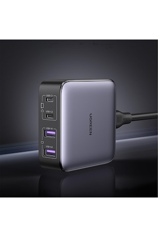 Ugreen Nexode 65W GaN 2 Masaüstü 4 Portlu Hızlı Şarj Cihazı İstasyonu