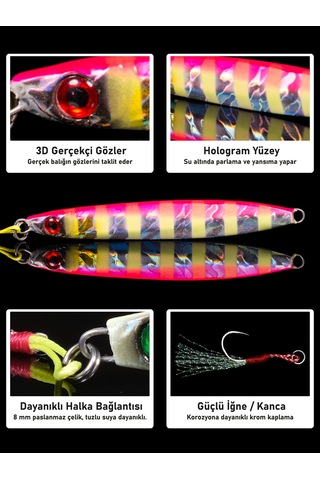 Jig, Zoka, Suni Yem, Glow Uv Metal Jig, 45gr 10cm Jıgto Nova-45