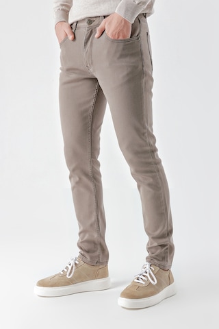 Morven Erkek Vizon Mevsimlik Pamuk 5 Cep Slim Fit Jean Pantolon 24ms003029405 Vizon