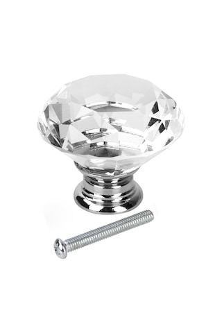 8 Adet Elmas Desenli Kulp 40mm Mutfak Banyo Dolap Düğmesi Huiliang