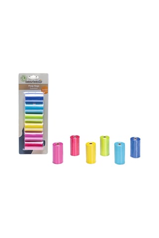 Beeztees Köpek Dışkı Toplama Poşeti, Çeşitli Renklerde, 6x20adet