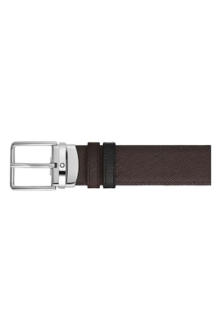 Montblanc Everyday Sartorial Deri 35 Mm Çift Taraflı Kemer 222361 Kahverengi