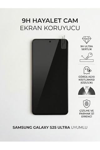 Samsung S25 Ultra Uyumlu Hayalet Ekran Koruyucu Cam