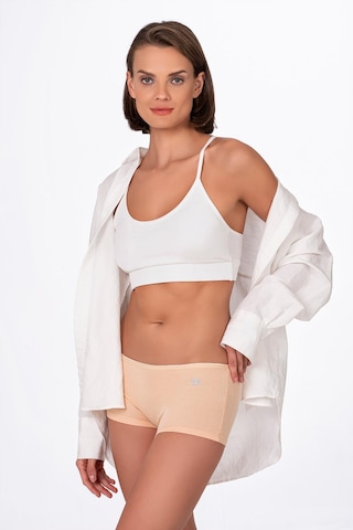 Kadın Modal Boxer Şort Ten Kompedan K23920 Ten