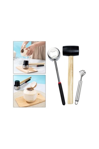 Soulader Hindistan Cevizi Kırma Aleti, Taze Hindistan Cevizi Açacağı, Pratik Ceviz Kıracağı, Sağlam Metal Hindistan Cevizi Kıracağı, Ev Tipi Diğer