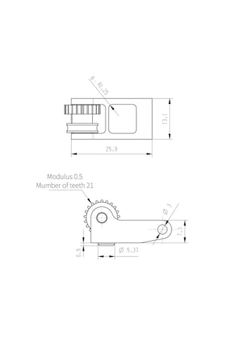 Fosenze Bambu X1c/p1p İçin Dlc Sert Çelik Dişli Ekstruder Kolu Seti - 9:53 Oranı, Sert Çelik+pom+alüminyum, 1.75mm Filament Desteği Diğer