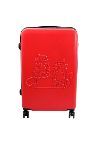 Biggdesign Cats Kırmızı Küçük Boy 20" Valiz
