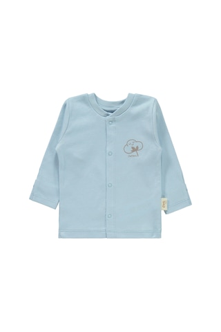 Civil Baby Bebek Organik Pijama Takımı 0-6 Ay Mavi 22330R024SS1 Mavi