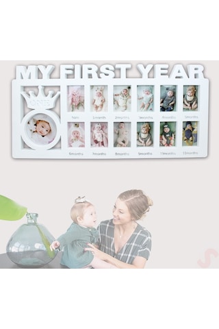 1 Yaş Resim Çerçevesi, 39cm X 19cm