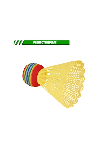 Geeksen 10 Adet Nylon Badminton Topu - Eva Ve Plastik Materyal, İç/dış Mekan Uygun, Hafif Ve Dayanıklı, Egzersiz Ve Eğlence İçin Renkli Paket