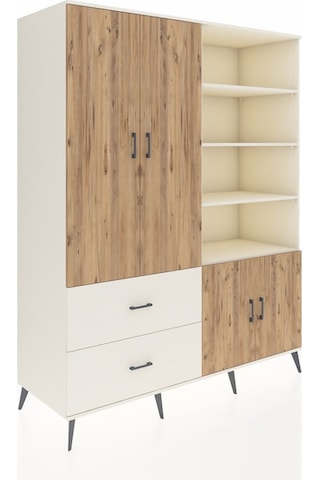 Kronos Gardrop 7 Raflı 2 Çekmeceli Tek Askılı 176x59x221 Aytaşı-çam/aytaşı Çam/aytaşı
