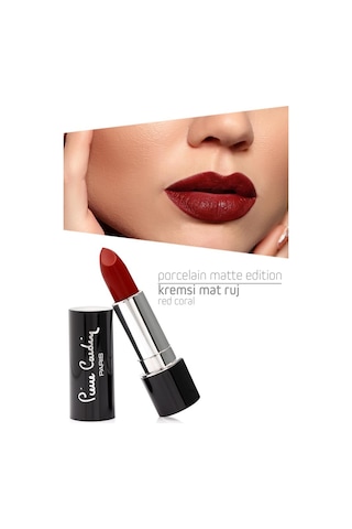 Pierre Cardin Porcelain Matte Edition Lipstick - Red Coral - 212
