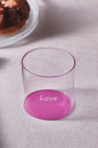 Karaca Mito Cam Su Bardağı 330 Ml Pembe Pembe