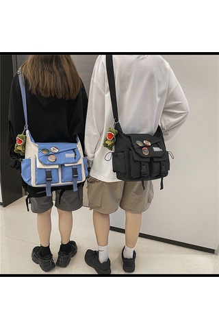 Büyük Boy Sonbahar Ve Kış Yeni Çapraz Çanta-mavi Mavi