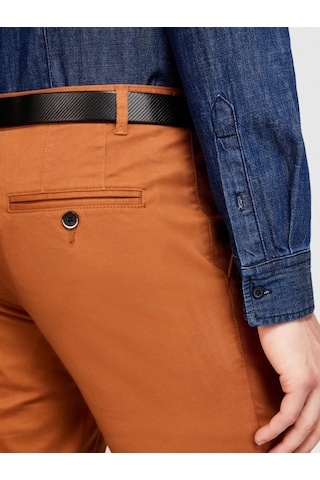 Sisley Slim Fit Vintage Efekt Chino Pantolon Erkek Kahverengi T-shirt - 323a4dm6sf02y Kahve
