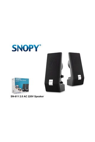Lexroo Sn-611 1+1 Hoparlör, Siyah