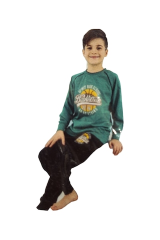 Kapi Kids 7011 Erkek Çocuk Uzun Kol Pijama Takım-6702 Yeşil Kapi Kids 7011 Erkek Çocuk Uzun Kol Pijama Takım-6702 Yeşil