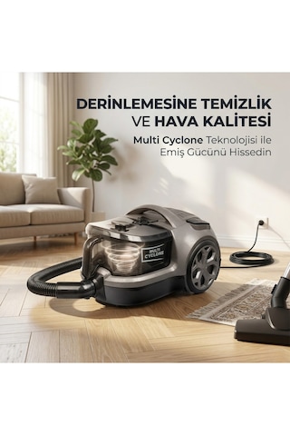 Fantom Carbon CC4500 Cyclone 850 W Toz Torbasız Elektrikli Süpürge