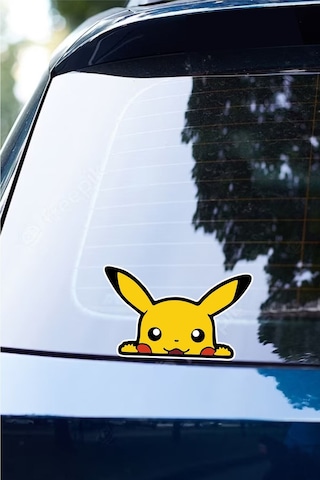14 X 8,5 Cm Pokemon Pikachu Sticker Araba Laptop Oto Motor Sticker