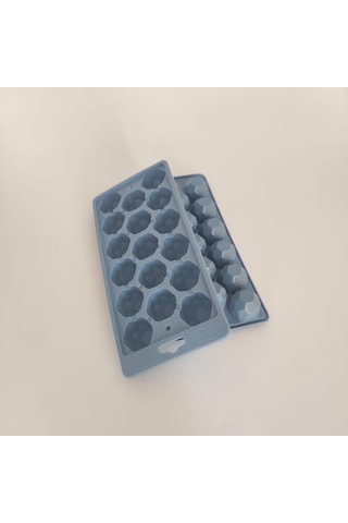 2 Adet 17 Bölmeli Kristal Su Sızdırmaz Buzluk Kokusuz Buz Kalıbı Çok Renkli