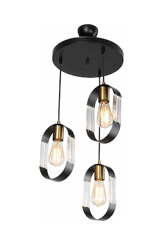 Nova 3lü Avize Çember Çok Renkli