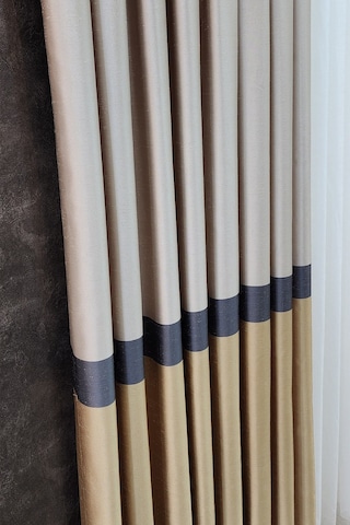 Vita Fon Perde Krem Gri Hardal Renk Krem