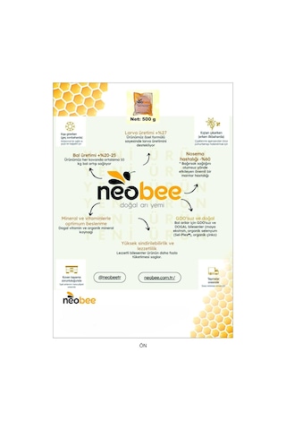 Neobee Doğal Proteinli Arı Yemi 0,5 Kg