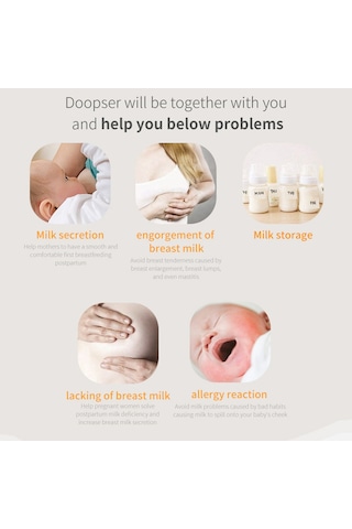Moveevo Doopser Dsp-856 Manuel Göğüs Pompası Emzirme İçin Tek Elle Göğüs Pompası 150ml Süt Şişesi 110 Geniş Açı Silikon Göğüs
