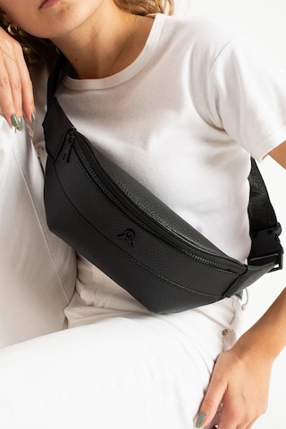 Kadın Bel Çantası Freebag Suni Deri Göğüs Çantası Fonksiyonel Kullanım 25 12 Cm Siyah