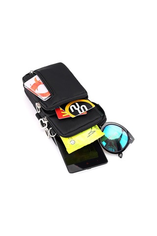 Hfambition Siyah Oxford Kumaş Akıllı Telefon Çantası - Su Geçirmez, Mini, Seyahat Ve Günlük Kullanıma Uygun Diğer