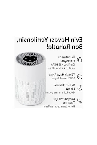 Hava Temizleme Cihazı - H13 Hepa Filtre, 360 Hava Dolaşımı 150 Mm