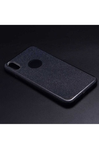 Apple Uyumlu iPhone Xs Max 6.5 Kılıf Zore Shining Silikon Siyah