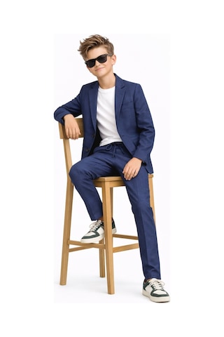 Ahengim Erkek Çocuk Modern Casual Slim Fit Takım Elbise Ak2850 İndigo